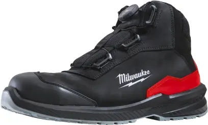 Bezpečnostní obuv, vodoodpudivá kůže nubuk, systém BOA® Fit Milwaukee Flextred™  S3S B1M110133 ESD SC FO SR černá barva (vel.45), 4932498128 (MI4932498128)